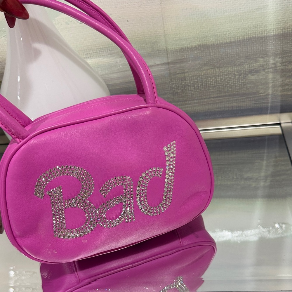 Amina muaddi Pink Rhinestone Embellished Women's Bag